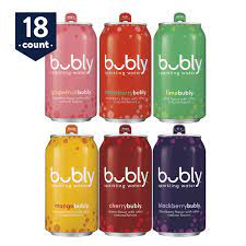 Photo 1 of 18 PACK OF BUBLY SPARKLING WATER 6 DIFFERENT FLAVORS 