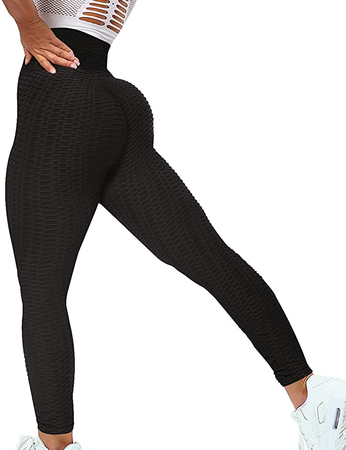 Photo 1 of fitnery women's high waist textured yoga pants ruched butt lifting slim workout leggings sexy booty sports tights
size XXL