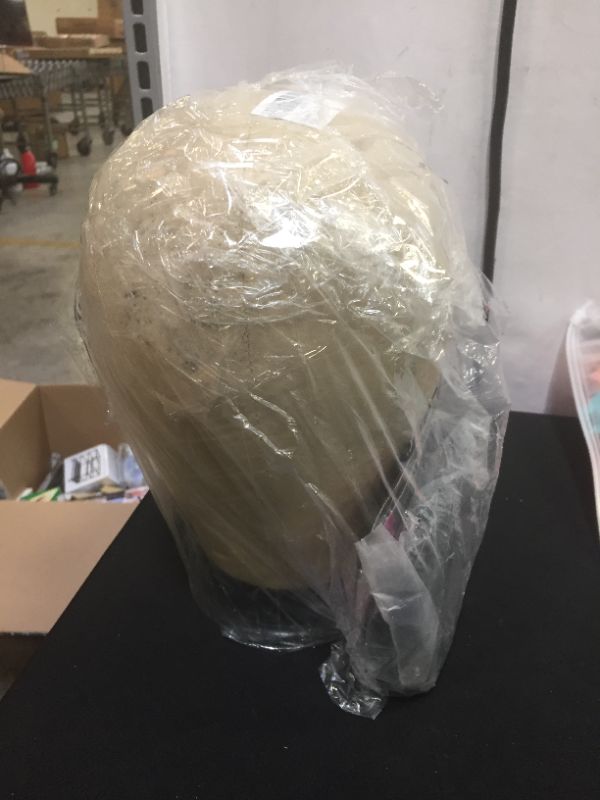 Photo 2 of 22inch wig head canvas block head 100% cork filled mannequin head with stand for wigs making styling dyeing