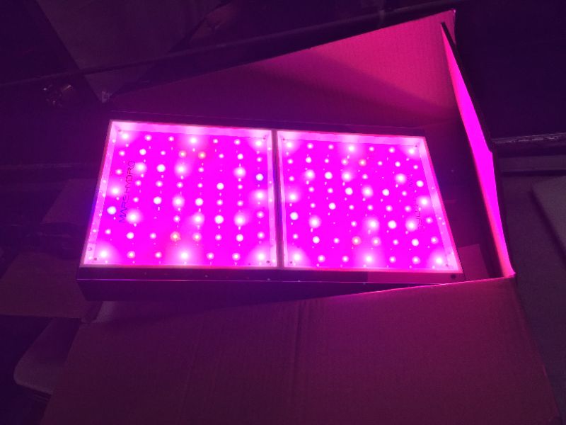 Photo 3 of  600W LED Grow Light 2x2ft Coverage Sunlike Full Spectrum Grow Lamp Plants Growing for Hydroponic Indoor Seeding Veg and Bloom Greenhouse Growing Light Fixtures Four for 4x4 Footprint