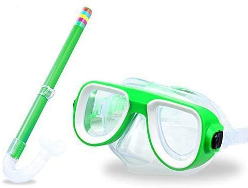 Photo 1 of 2PACK 
Kids Snorkel Set Junior Snorkeling Gear Kids Silicone Scuba Diving Snorkeling Glasses Set Snorkel Equipment for Boys and Girls Age from 4-8 Years Old
