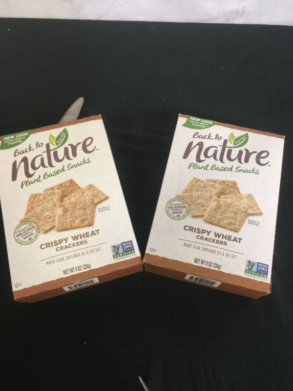 Photo 2 of 2 BOXES
Back to Nature Crackers, Non-GMO Crispy Wheat, 8 Ounce
