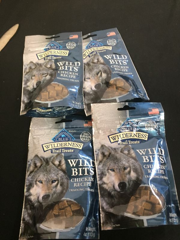 Photo 2 of 4 PACK 
Blue Buffalo Wilderness Trail Treats Wild Bits Grain Free Soft-Moist Training Dog Treats
