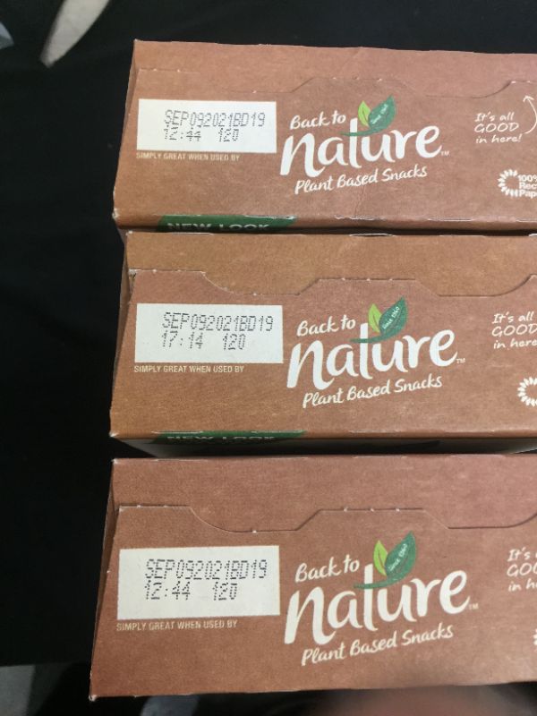Photo 1 of (3 BOXES)Back to Nature Crackers, Non-GMO Crispy Wheat, 8 Ounce
(1 BOX)Back to Nature Crackers, Non-GMO Cracked Black Pepper Harvest Whole Wheat, 8.5 Ounce

