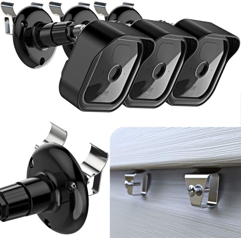 Photo 1 of Blink Outdoor Vinyl Siding Mount with Waterproof Case, No-Hole Needed Mounting Bracket and Full Weather Proof Cover for All-New Blink Outdoor Security Camera System 2020 (3 Pack)
