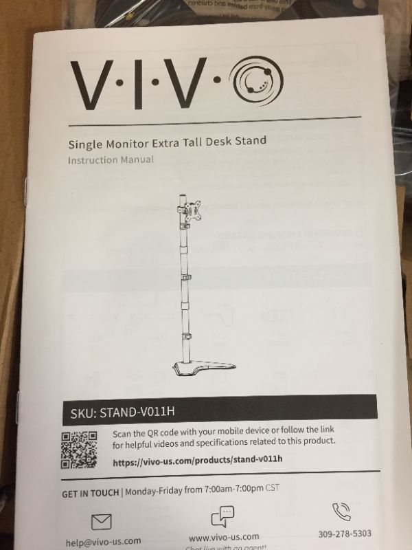 Photo 1 of VIV extra tall single monitor stand