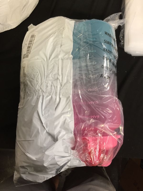 Photo 1 of 2 pack of Motivational Gallon water bottle pink green