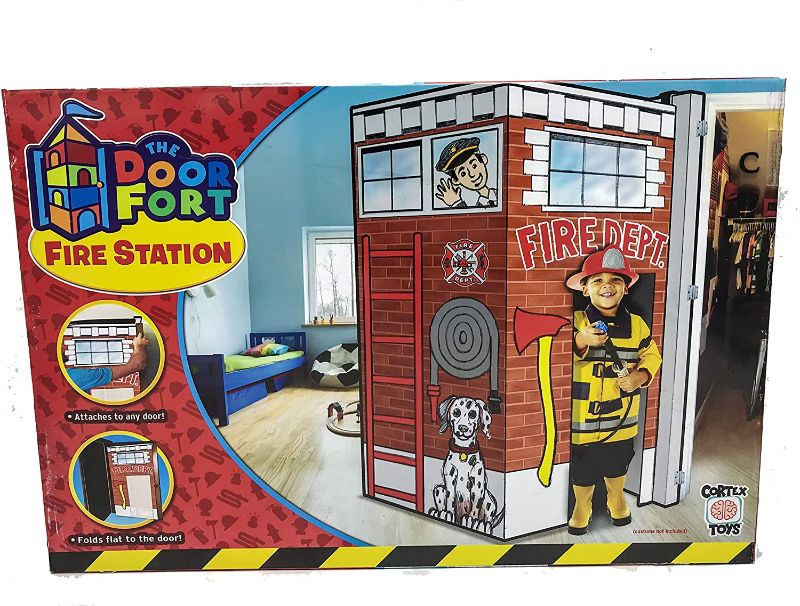 Photo 1 of Cortex Toys Door Fort - Fire Station - Fold Away Play Fort -
