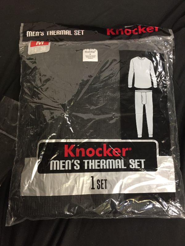 Photo 2 of Knocker Men's Underwear 2 PC Waffle Knit Thermal Top and Bottom Set
SIZE MEDIUM