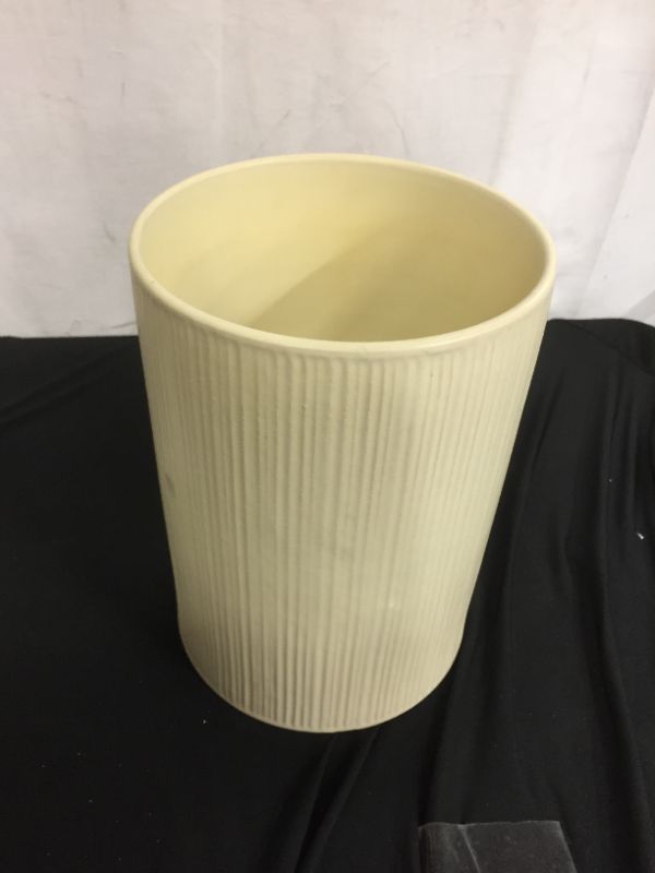 Photo 1 of 10" X 7" Textured Ceramic Vase Off White - Threshold™ Designed with Studio McGee