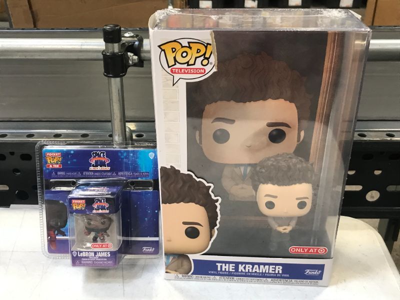 Photo 3 of Funko POP! Moment: Seinfeld - the Kramer on Black Velvet (Target Exclusive) And Space Jam Lebrion James Poctet Pop
