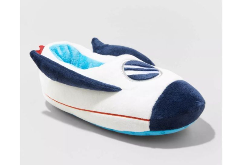 Photo 1 of Boys' Zion Spaceship Slippers - Cat & Jack Blue L (4/5)