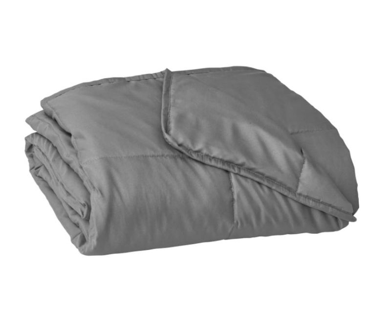 Photo 1 of 48"x72" Essentials Weighted Blanket Gray - Tranquility 12lbs
