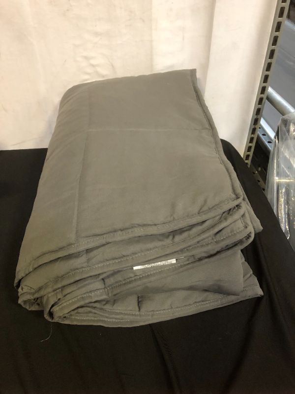 Photo 2 of 48"x72" Essentials Weighted Blanket Gray - Tranquility 12lbs
