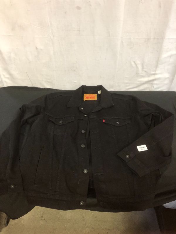 Photo 2 of Levi's Men's Long Sleeve Trucker Jacket XL Black