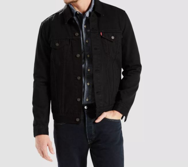 Photo 1 of Levi's Men's Long Sleeve Trucker Jacket XL Black