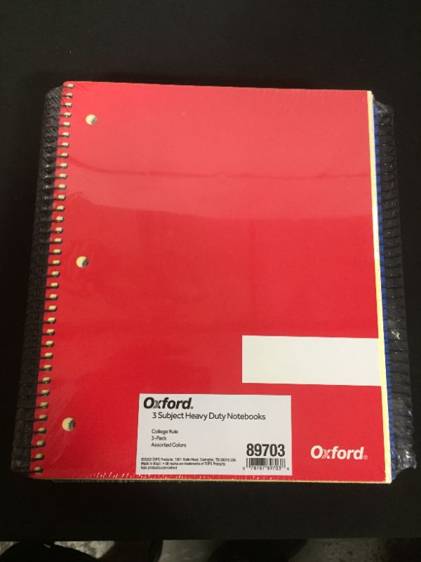 Photo 1 of 3 pack of Oxford writing school notebook