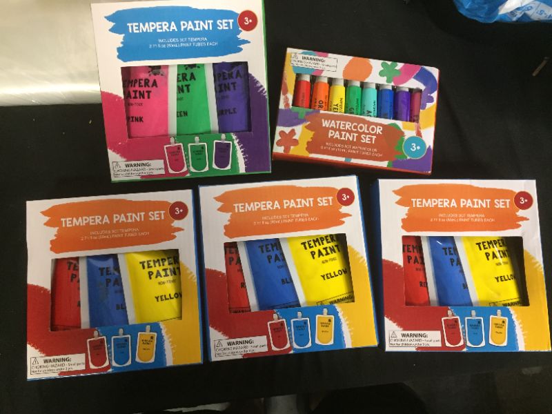 Photo 1 of 5 pack Tempera paint set