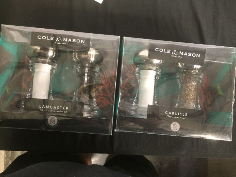 Photo 1 of 2 pack of Cole & Mason Carlisle Stainless Steel Shaker Set