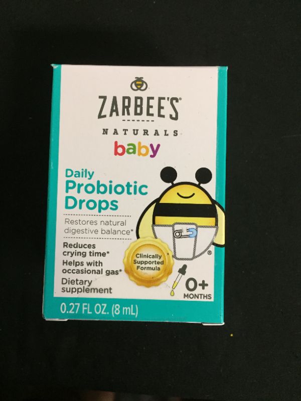 Photo 1 of Zarbee's Naturals Baby Daily Probiotic Drops, 0.27 fl oz