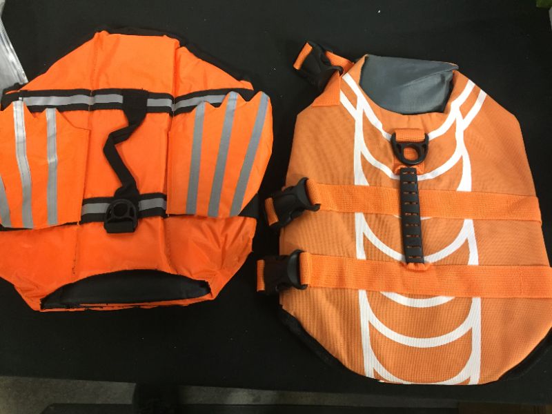 Photo 1 of 2 pack of dog life jackets for medium size dogs