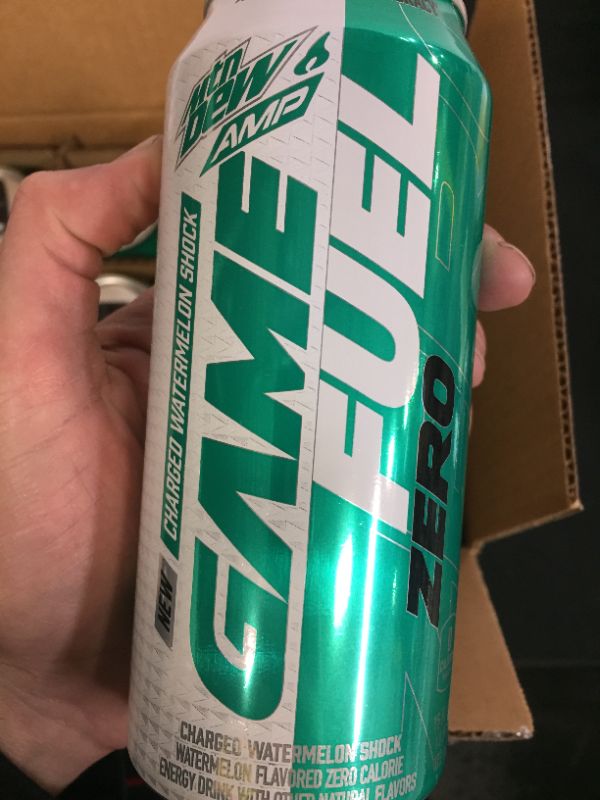 Photo 1 of 12 pack of Mountain Dew Game Fuel Zero 16oz can