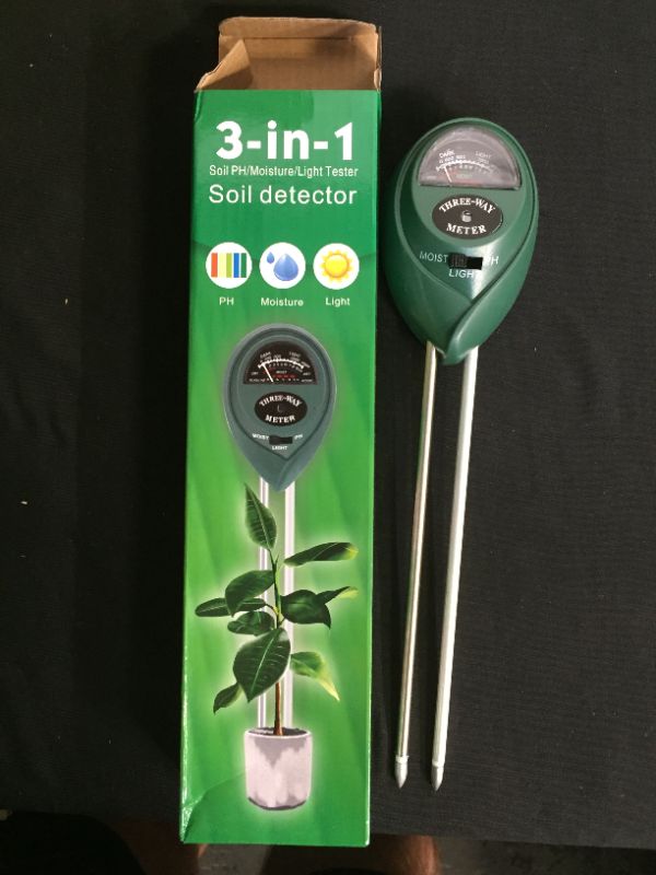 Photo 1 of 3 pack of 3 in 1 soil detector meter sticks