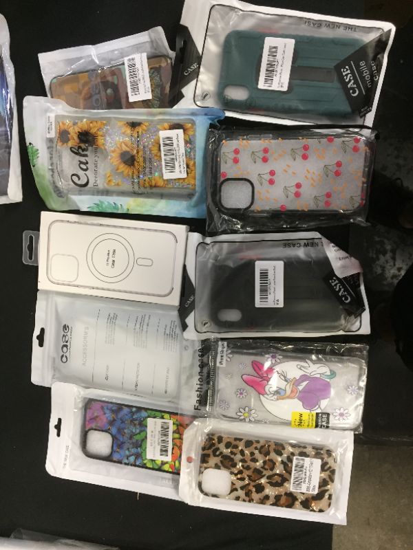 Photo 1 of 10 pack of phone cases various sizes and styles different phone types