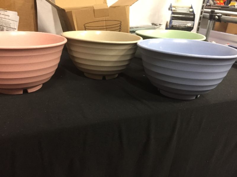 Photo 1 of 4 pack of bowls multicolored