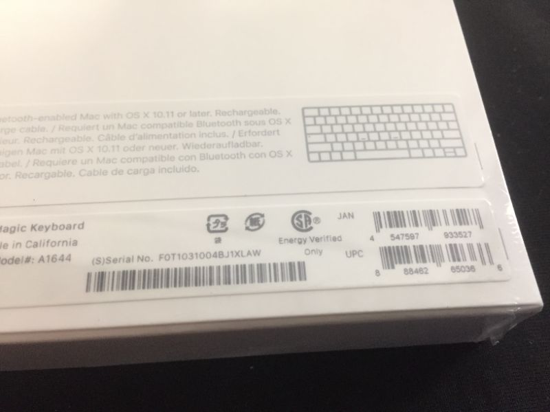 Photo 3 of  ***FACTORY SEALED*** Apple Magic Wireless Bluetooth Scissor-Switch Keyboard MLA22LL/A