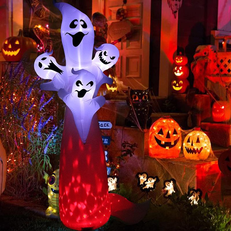 Photo 1 of 10.8FT Halloween Ghost Inflatables Decorations Kalolary Blow Up Ghost Inflatables with Build-in LEDs Inflatables Outdoor Yard Decorations for Halloween Party***COULD NOT TEST****
