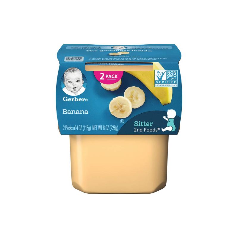 Photo 1 of Gerber, 2nd Food, Banana Cups, 8 oz (pack of 2) 8 COUNT EXP 05/31/2022