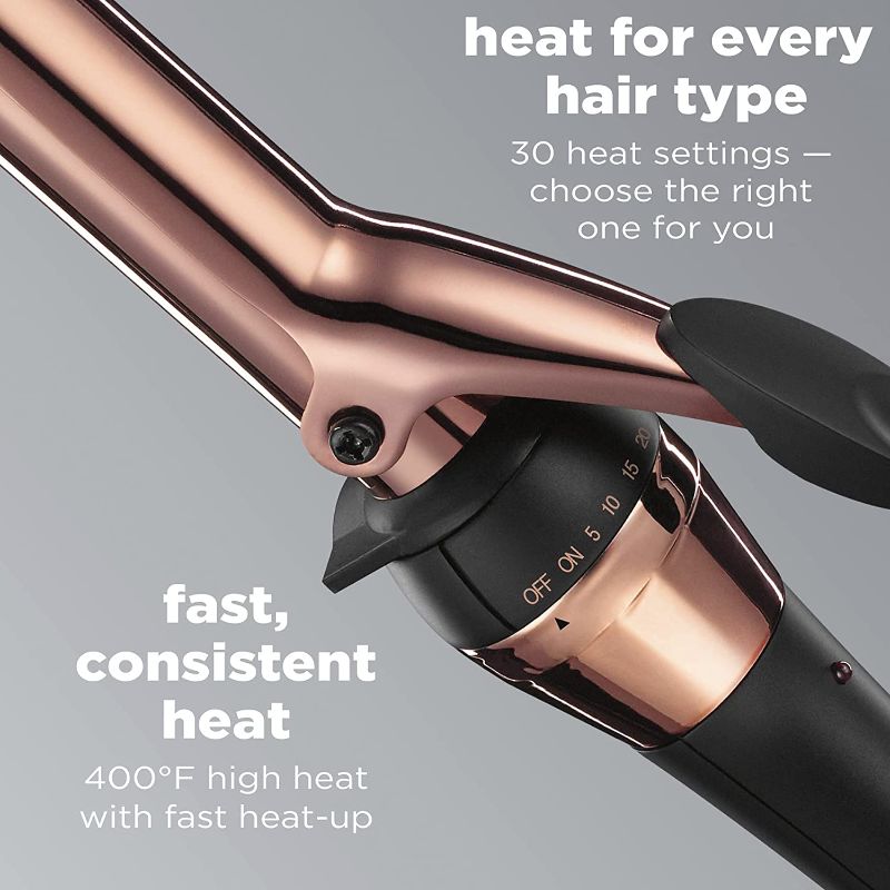 Photo 1 of Conair INFINITIPRO BY Titanium 1Inch Curling Iron, Black / Rose Gold, 1 Count
