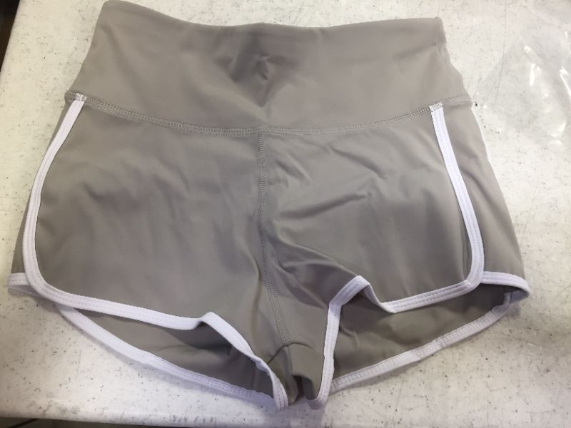 Photo 1 of womens running shorts color grey size small 