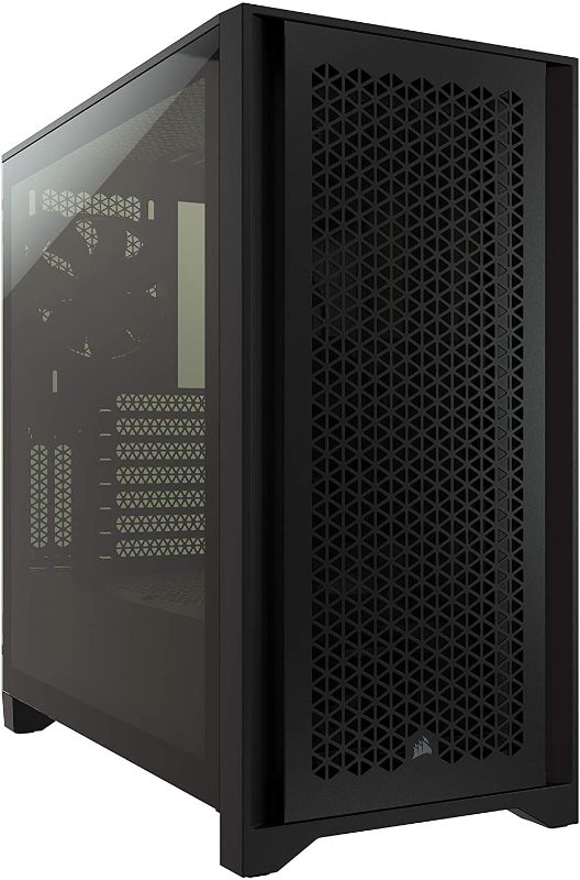 Photo 1 of Corsair 4000D Airflow Tempered Glass Mid-Tower ATX PC Case - Black
-- open box a little used -- 