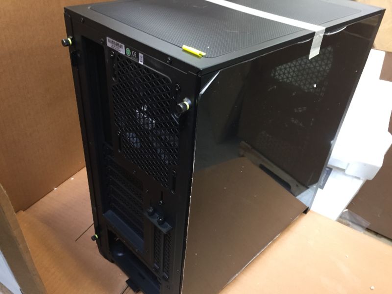 Photo 4 of Corsair 4000D Airflow Tempered Glass Mid-Tower ATX PC Case - Black
-- open box a little used -- 