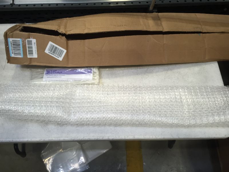 Photo 1 of KidKusion Deck Guard - 16' L x 40 H - Made in USA - Outdoor Balcony and Stairway Deck Rail Safety Net - Clear - Child Safety; Pet Safety; Toy Safety, 4500
