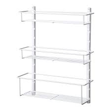 Photo 1 of Adjustable 3 Shelf Spice Rack Organizer for Cabinet/Wall Mount, White