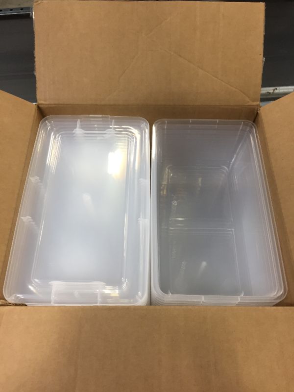 Photo 2 of IRIS USA, Inc. CNL-5 Storage Box, 5 Quart, Clear, 20 Pack