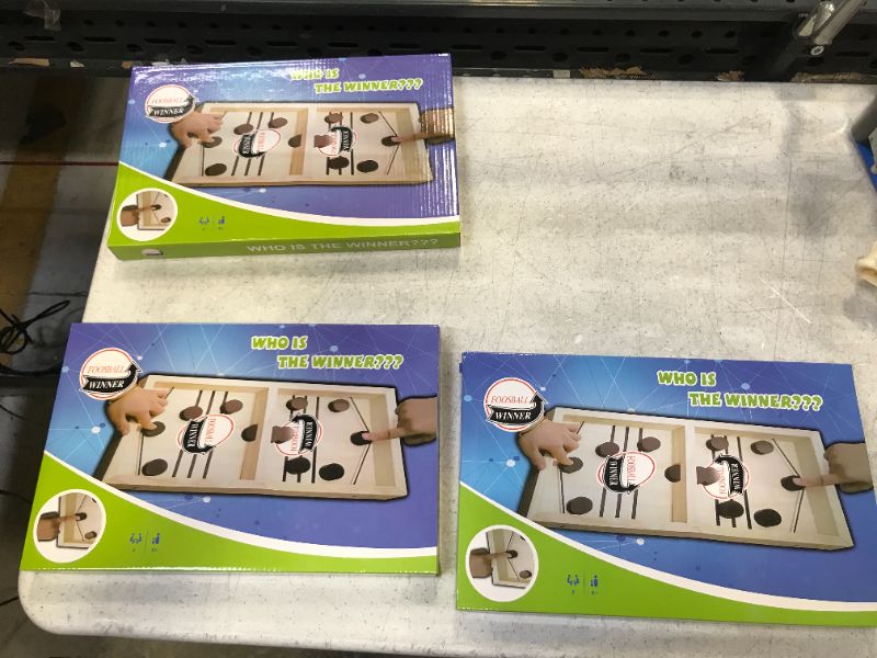 Photo 1 of Fast Sling Puck Game ,Slingshot Games Toy,Paced Winner Board Games Toys for Kids & Adults Large Size 3 pack 

