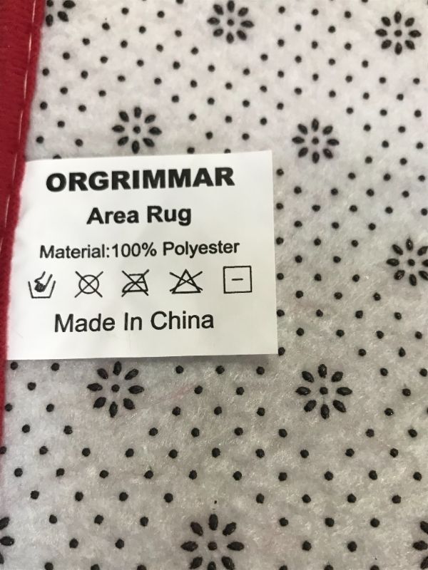 Photo 1 of 33 x 23 inches area rug color red 