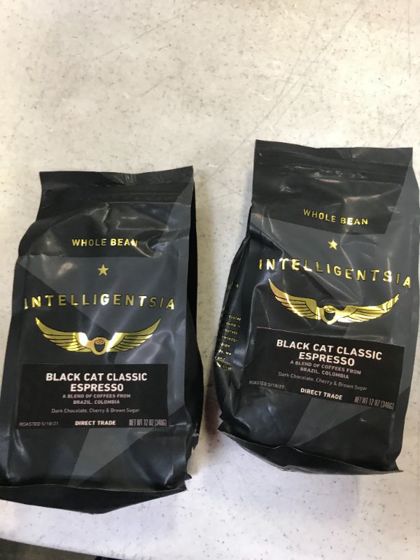 Photo 1 of Intelligentsia Coffee, Black Cat Classic, Espresso - 12 oz 2 PACK----BEST BY AUG. 2021 
