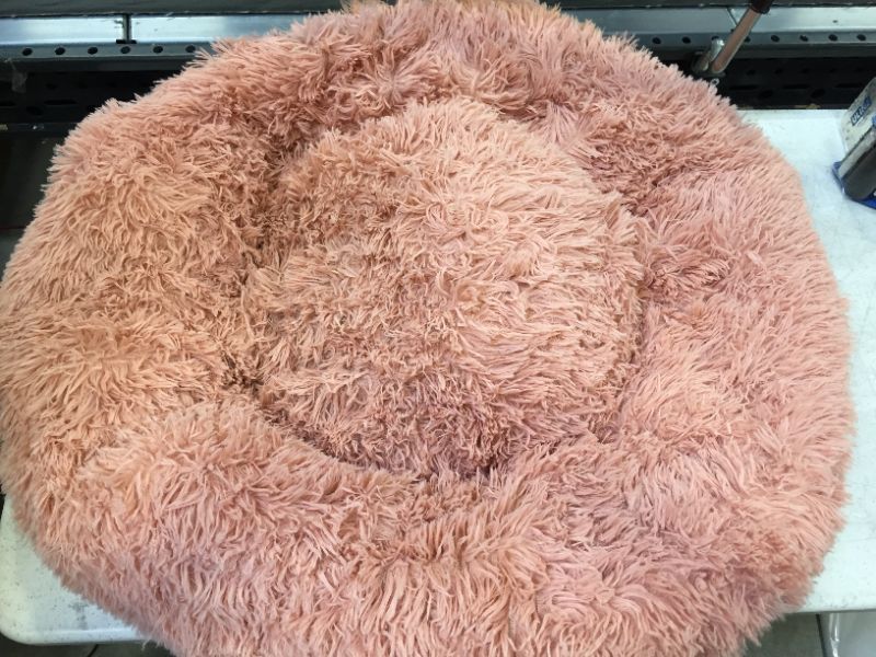 Photo 2 of Active Pets Plush Calming Dog Bed, Donut Dog Bed for Small Dogs, Medium & Large, Anti Anxiety Dog Bed, Soft Fuzzy Calming Bed for Dogs & Cats, Comfy Cat Bed, Marshmallow Cuddler Nest Calming Pet Bed
