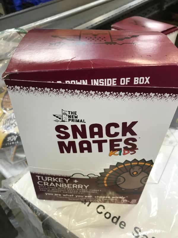 Photo 2 of ?Snack Mates by The New Primal Turkey & Cranberry Bites, High Protein and Low Sugar Kids Snack, Bite-Sized, Certified Paleo, Certified Gluten Free, Soy Free, 2 Oz Per Pack (8 Pack)
