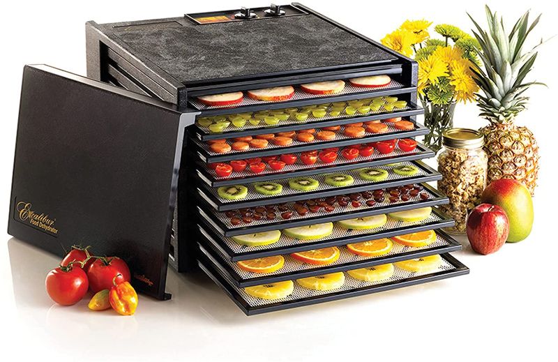 Photo 1 of Excalibur Food Dehydrator 9-Tray Electric with 26-hour Timer, Automatic Shut Off and Temperature Settings for Faster and Efficient Drying, Black
