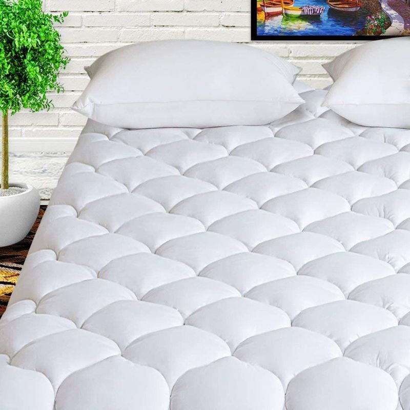 Photo 1 of HARNY Mattress Pad Cover King  Mattress Topper Quilted Fitted with 8-21" Deep Pocket
