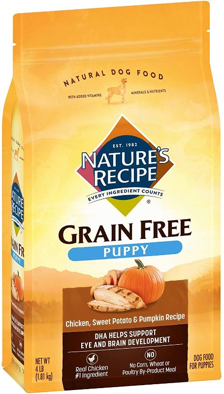 Photo 1 of Nature's Recipe Grain Free Puppy Dry Dog Food, Chicken, Sweet Potato & Pumpkin 2 pack
