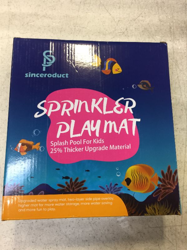 Photo 1 of sinceroduct Sprinkler & Swimming Pool for Kids - Combination of Inflatable Swimming Pool & Sprinkler & Ball Pit with 25% Thickened Material, Toy Pool for Learning, Gift for 3-12 Year Old Kids.