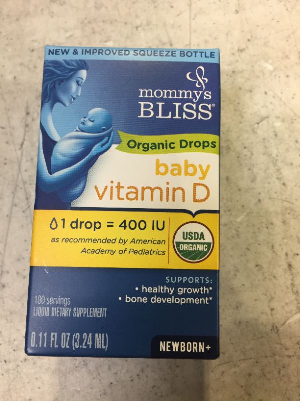 Photo 2 of Organic Baby Vitamin D Drops 100 Servings
BEST BY: 02/23