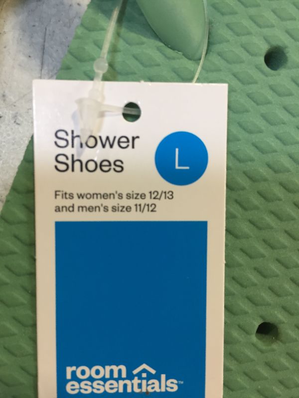 Photo 1 of Flip Flops Green shower shoes womens size 12-13